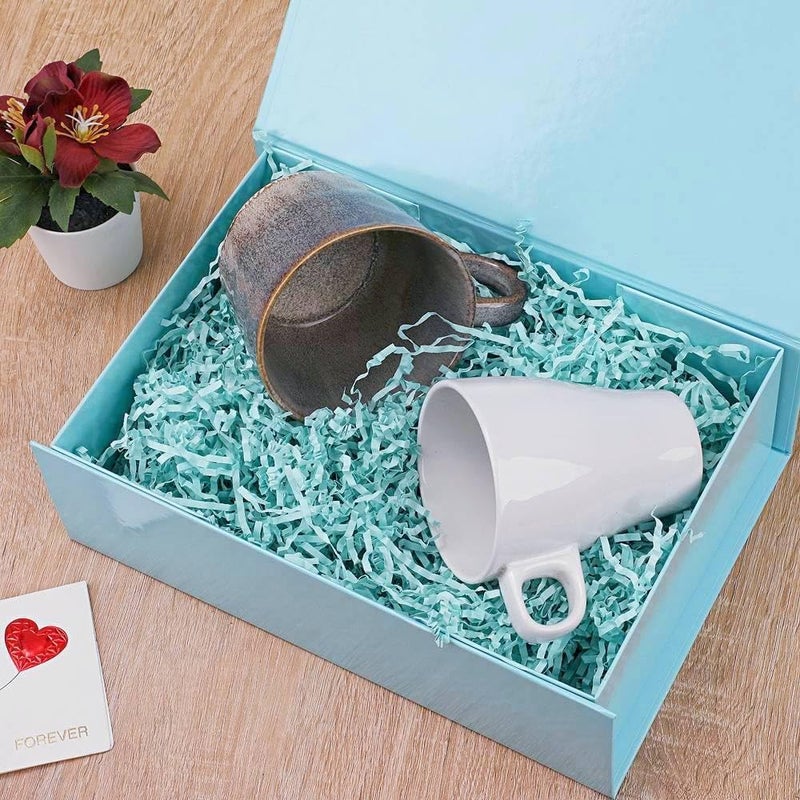 PLINJOY Blue Gift Box for Presents 10.8x7.5x3.5 Inches Magnetic Gift Boxes with Lid Luxury Gift Box for Rectangle Collapsible for Bridesmaid, Wedding, Birthday Gift Packging - Image 5
